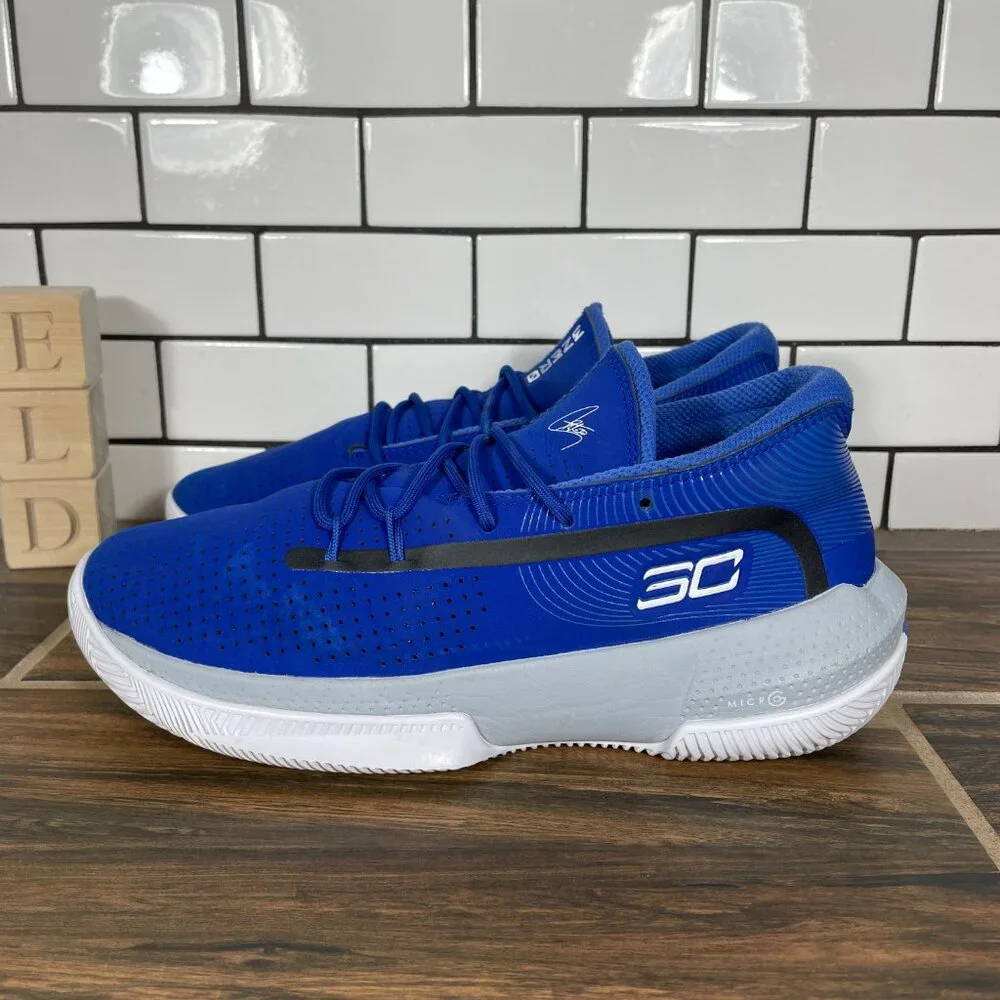 Under Armour SC 3ZER0 III Youth Boys Size 6.5Y Basketball Shoes Royal Sneakers
